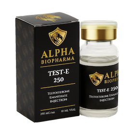 Testosterone Enanthate van Alpha BioPharma voorzijde rechts