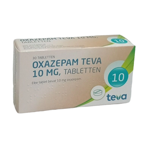 Doosje Oxazepam 10 mg van Teva