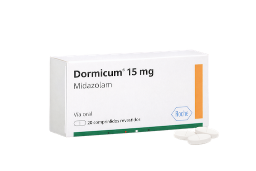 Verpakking Dormicum van Roche 15 mg