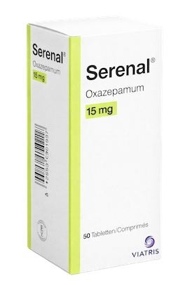 Doosje Serenal 15 mg Oxazepam van Viatris